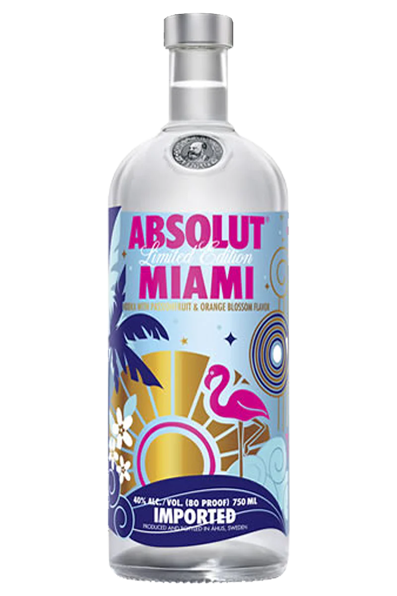 Absolut Miami Limited Edition Vodka
