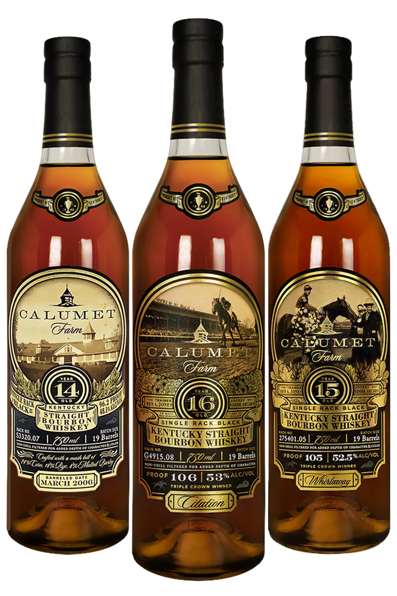 Calumet Farm Single Rack Black 14, 15 & 16 Years Bundle