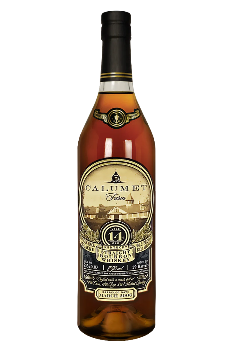 Calumet Farm Single Rack Black 14 Years Bourbon Whiskey