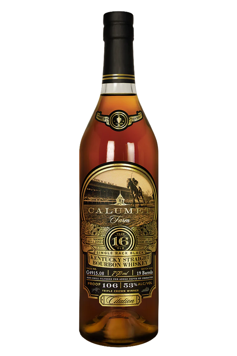 Calumet Farm Single Rack Black 16 Years Bourbon Whiskey