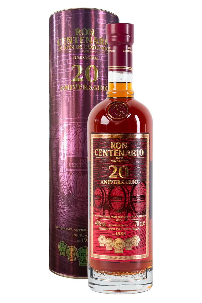 Centenario Fundación 20 Years Añejo Rum - Image 2