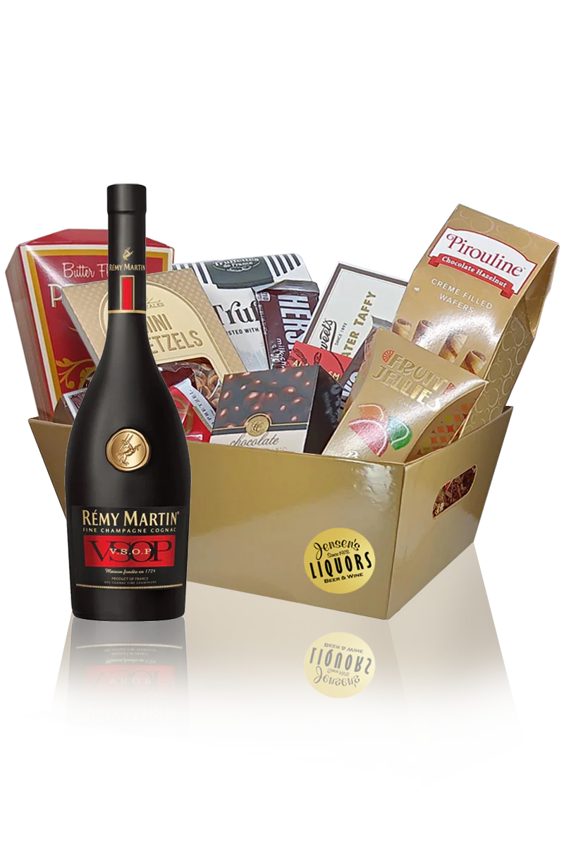 Cognac-Brandy Gift Basket Remy Martin VSOP