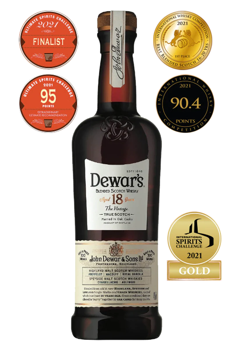Dewar's 18 Years Blended Scotch Whisky