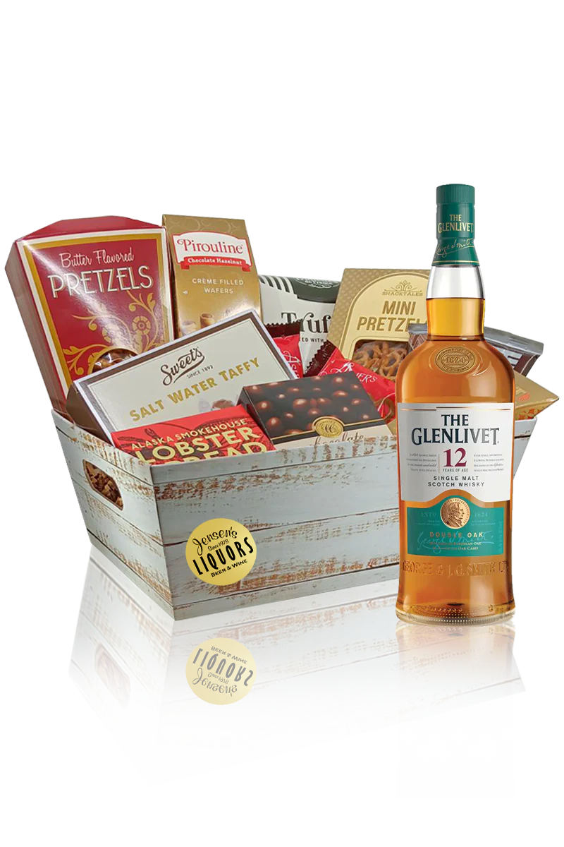 Single Malt Gift Basket Glenlivet 12 Years