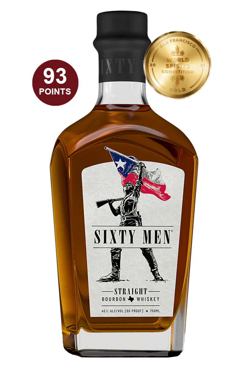Sixty Men Straight Bourbon Whiskey
