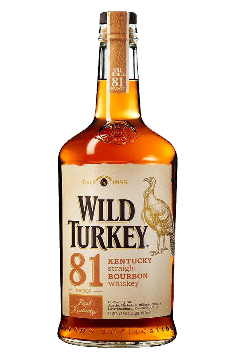 Wild Turkey 81 Proof Kentucky Straight Bourbon Whiskey